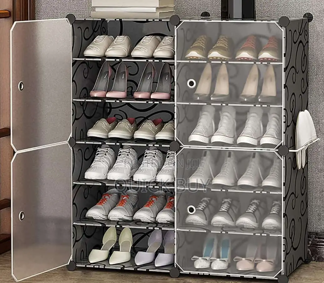 Multifunctional Mult-Layer and Transparent Home Shoe Rack