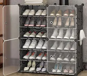 Multifunctional Mult-Layer and Transparent Home Shoe Rack