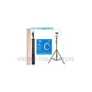 Soft Ring Light 12 Inch Ring Light With Stand, - Black