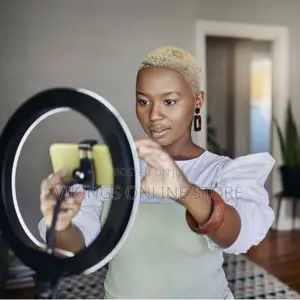 Ring Light With 10'' Extendable Tripod Stand,