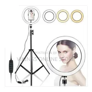 General Full Set 26CM Dimmable LED Studio Ring Light - Black