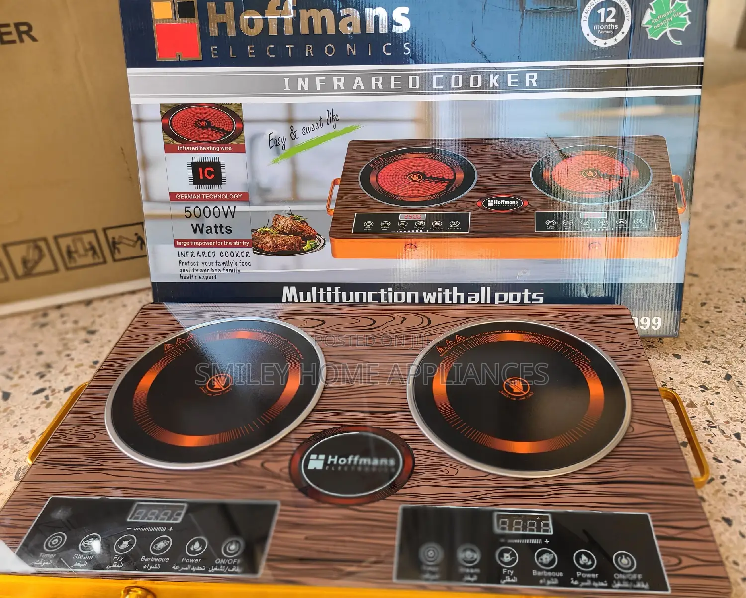 Hoffmans Infrared Two Hotplate