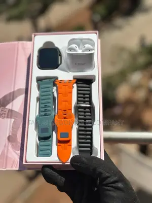 Ultra Smart Watch AND Airpods Pro 2 With Silicone Pouch