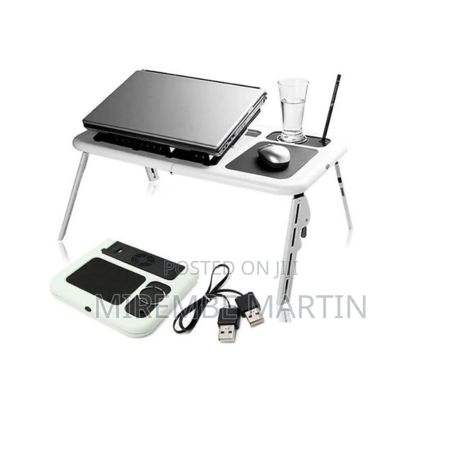 E- Table Foldable Laptop Stand With Cooling Fun.
