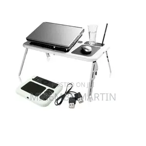 E- Table Foldable Laptop Stand With Cooling Fun.
