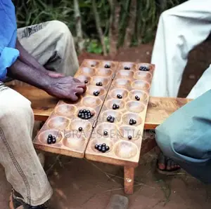 Wooden Omweso Board Game