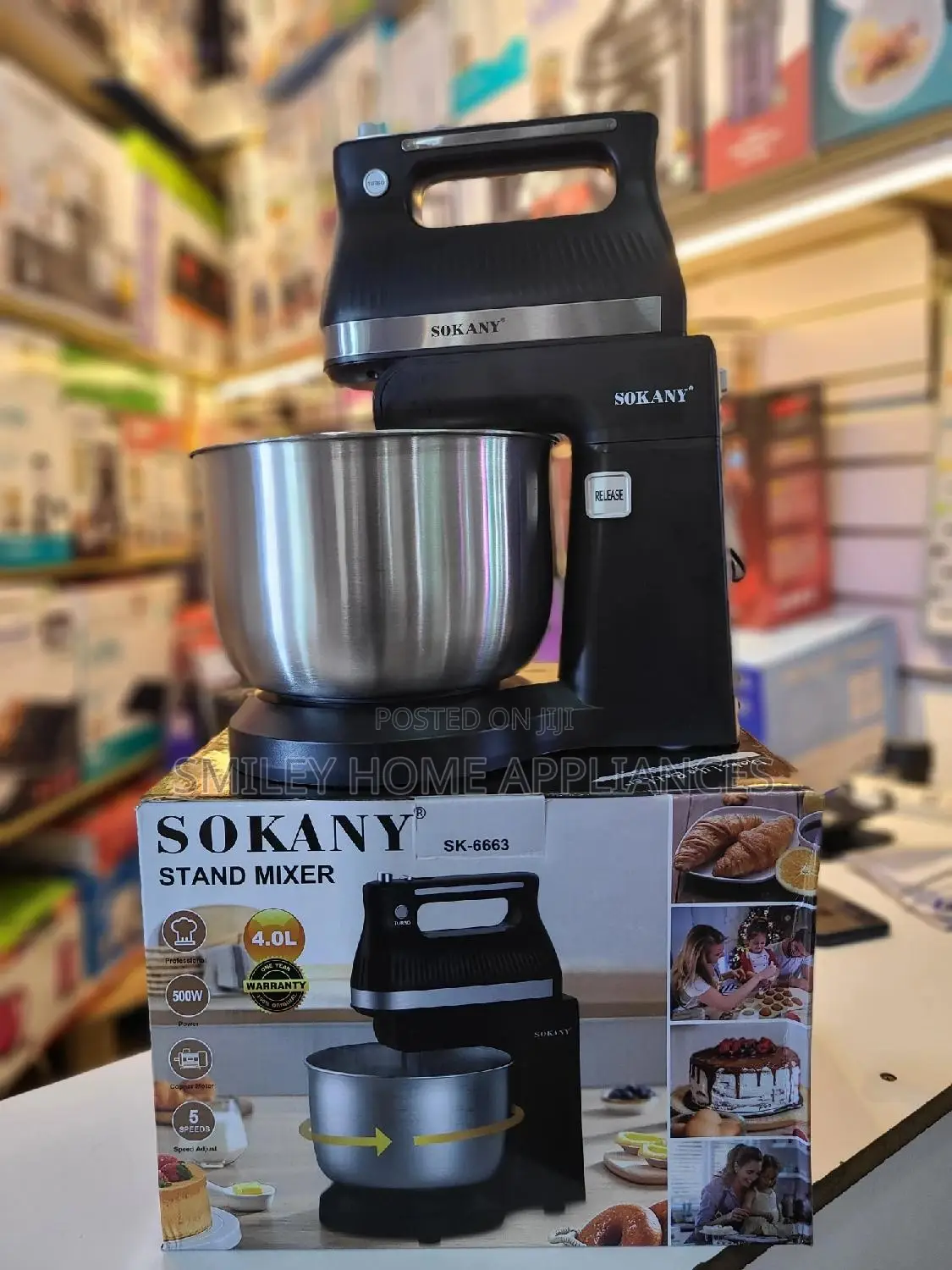 Sokany Stand Mixer 4ltrs