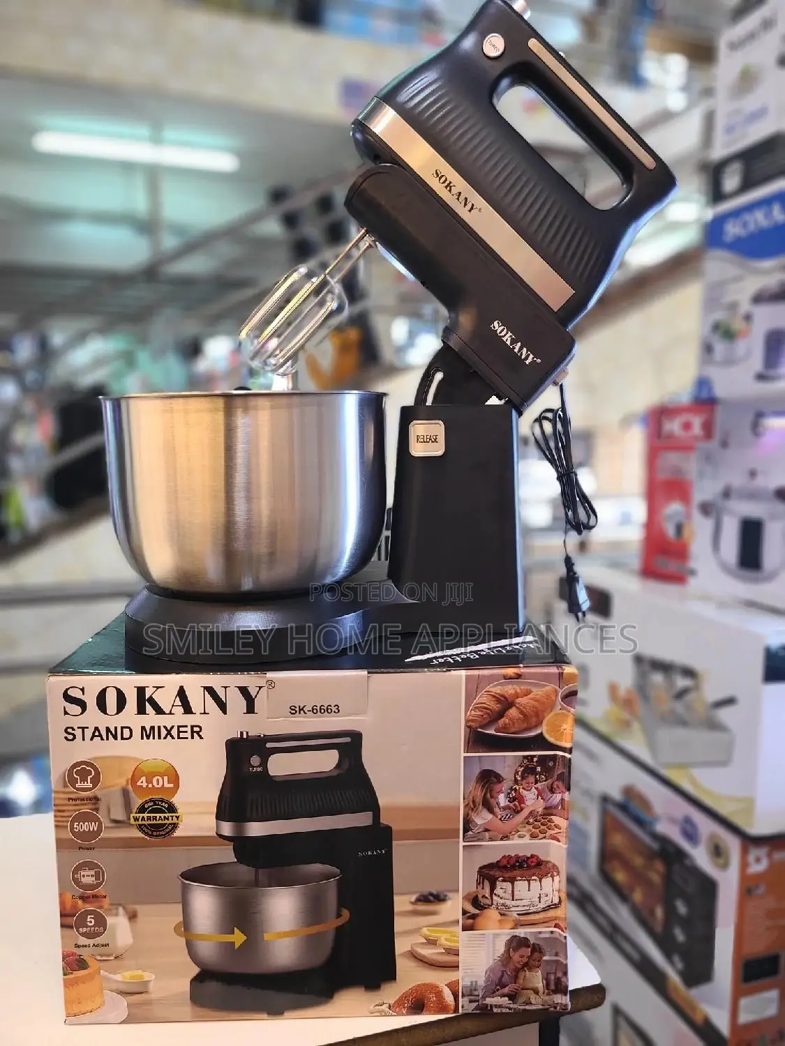 Sokany Stand Mixer 4ltrs