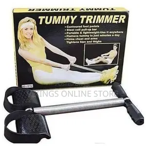 Tummy Trimmer Footoperated Pull Apparatus Waist, - Yellow