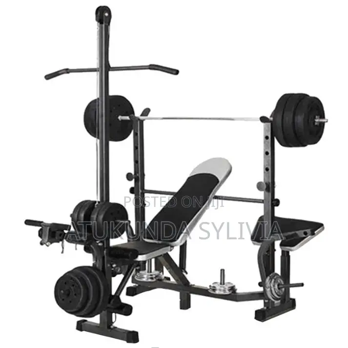 Weight Lifting Bench With Lat Pulldown