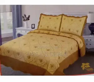 3pcs 5*6 Bedspread With 2 Pillowcases- Multicolour