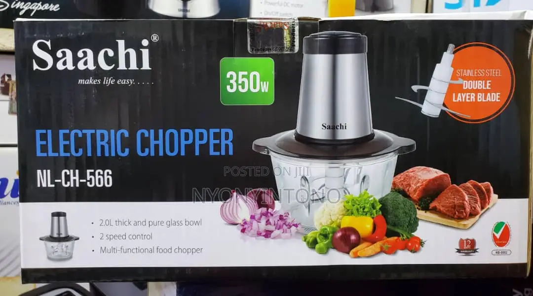 Saachi High Quality Electric Chopper With Glass Bowl