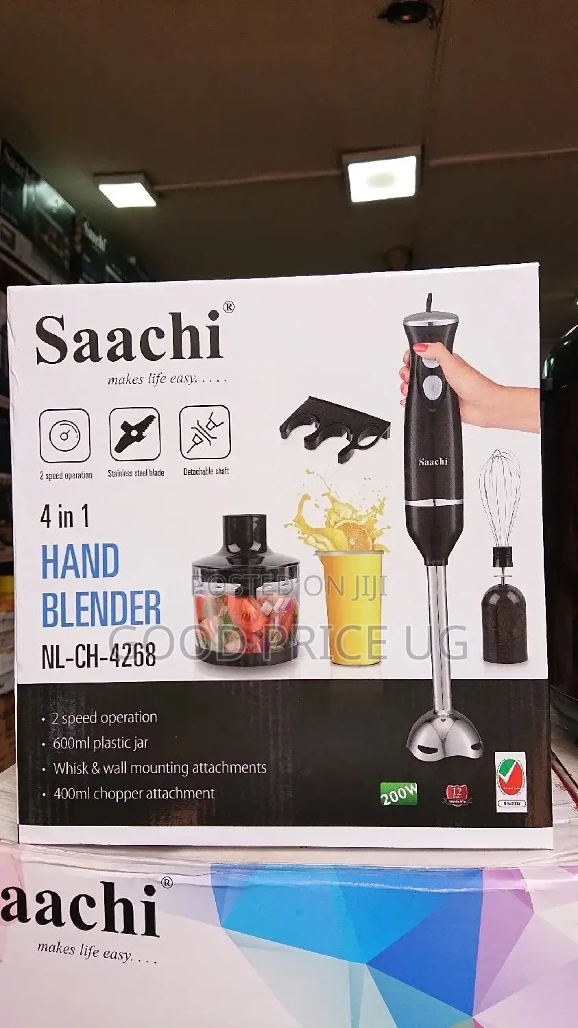 4 in 1 Saachi Hand Blender. Made in Dubai