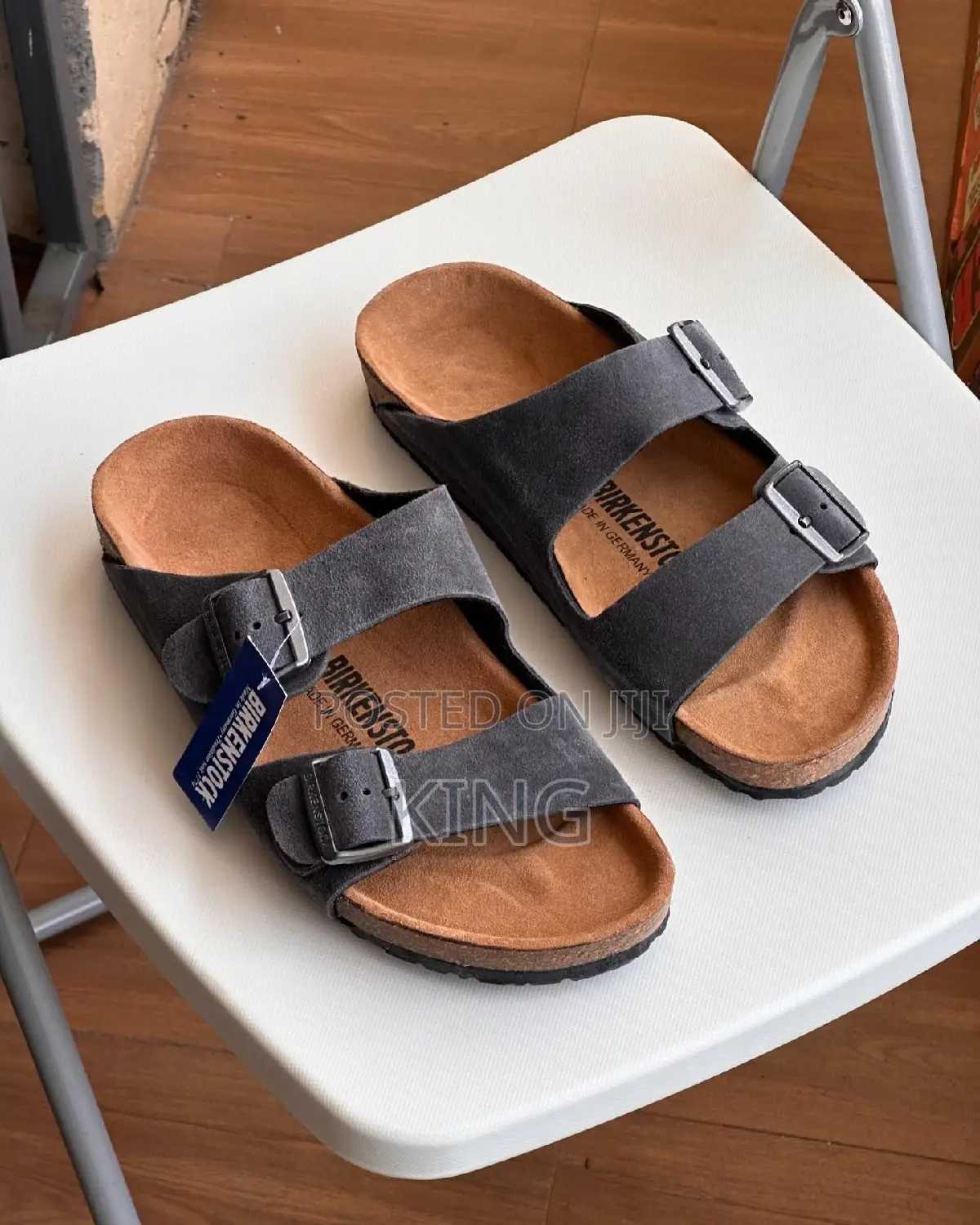 Mocha Brown Suede Leather Arizona Sandals
