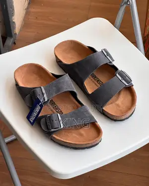 Mocha Brown Suede Leather Arizona Sandals