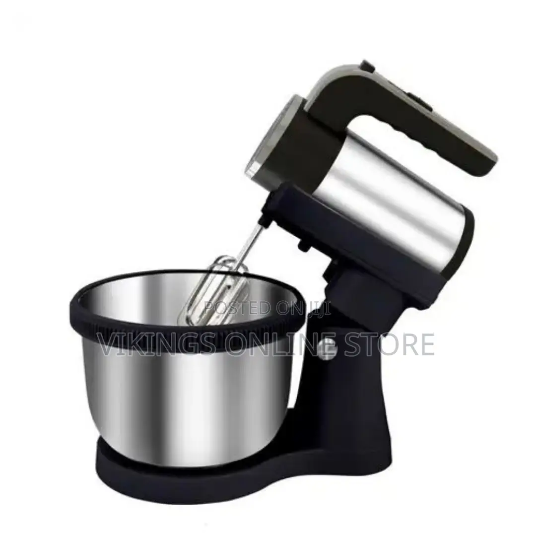 Stand Mixer With Bowl -Black/Silver