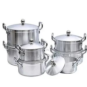 Tornado 7pc Stainless Steel Saucepans - Silver