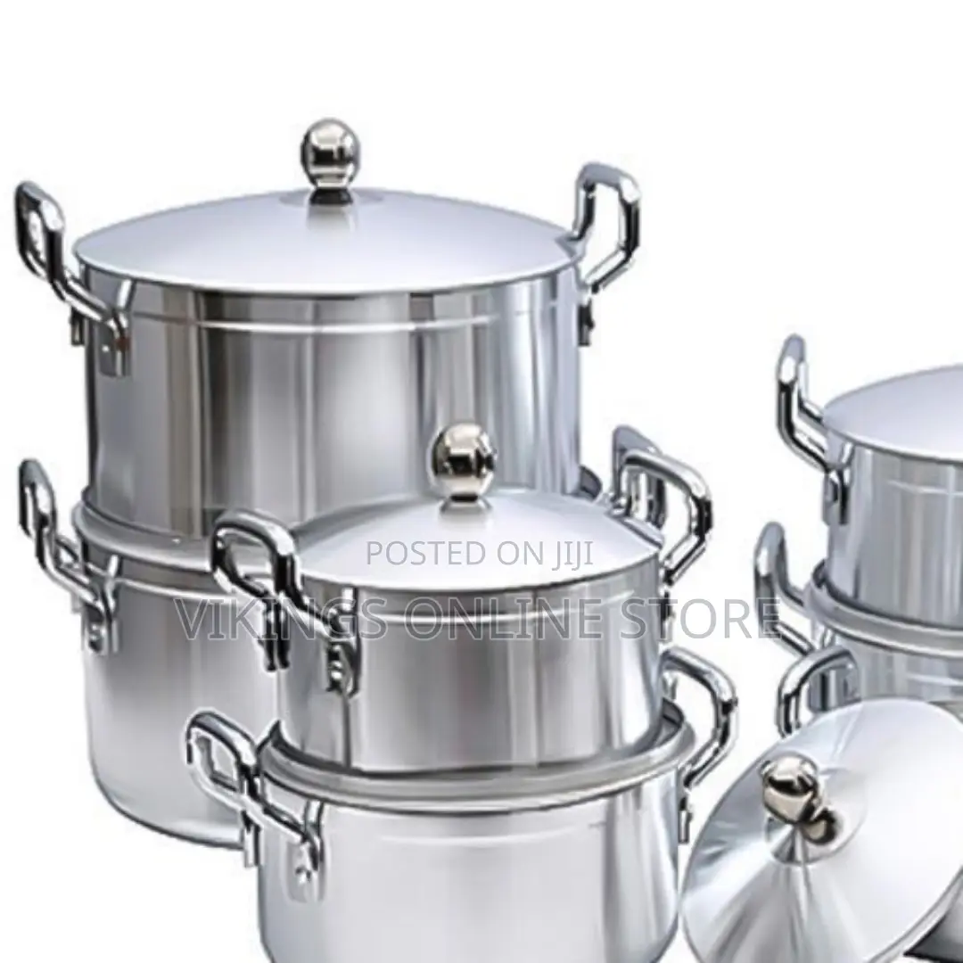 Tornado 7pc Stainless Steel Saucepans - Silver