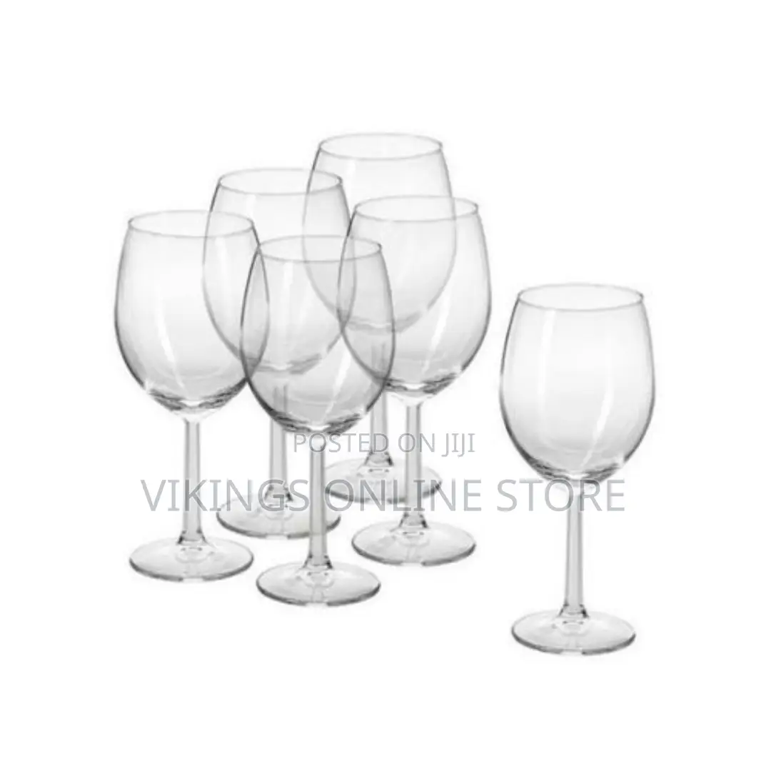 Sundabest 6 Piece Wine Glasses Large – Clear.