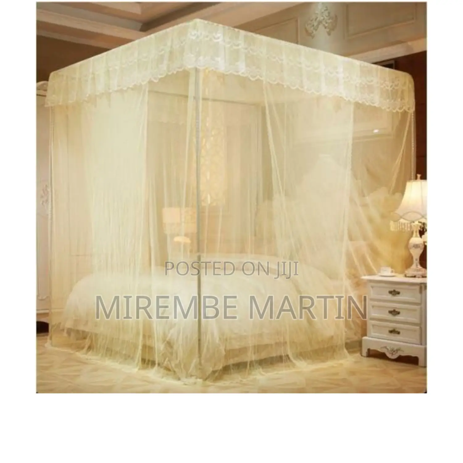 Luxurious 4 Stands Mosquito Net.
