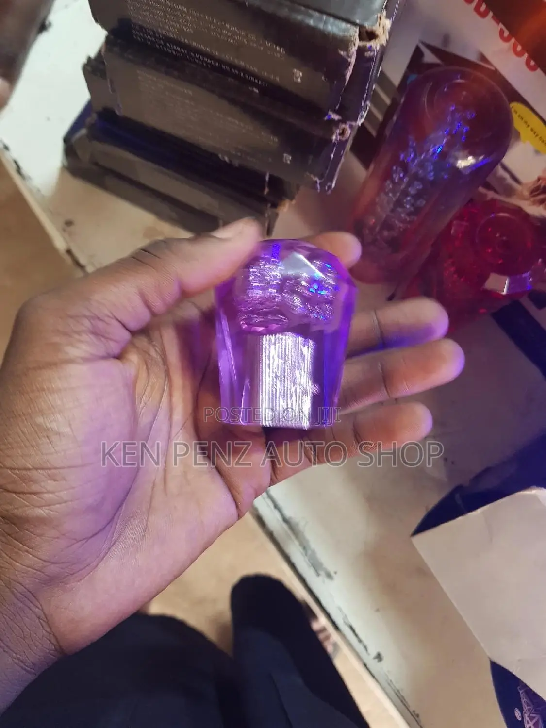 Short Glass Gear Shift Knob