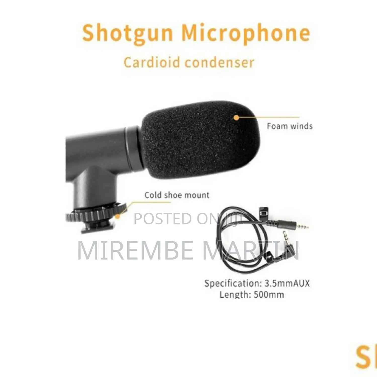 Short Gun Microphone.