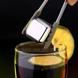 8pcs Stainless Steel Reusable Ice Cubes for Whiskey Wine