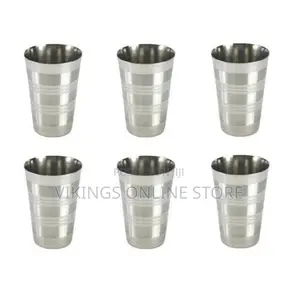 6 Stainless Steel Drinking Tumblers