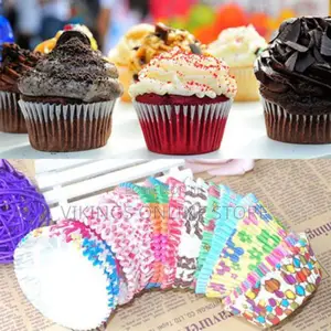 100pcs Colorful Paper Cake Cupcake Liner Case Party