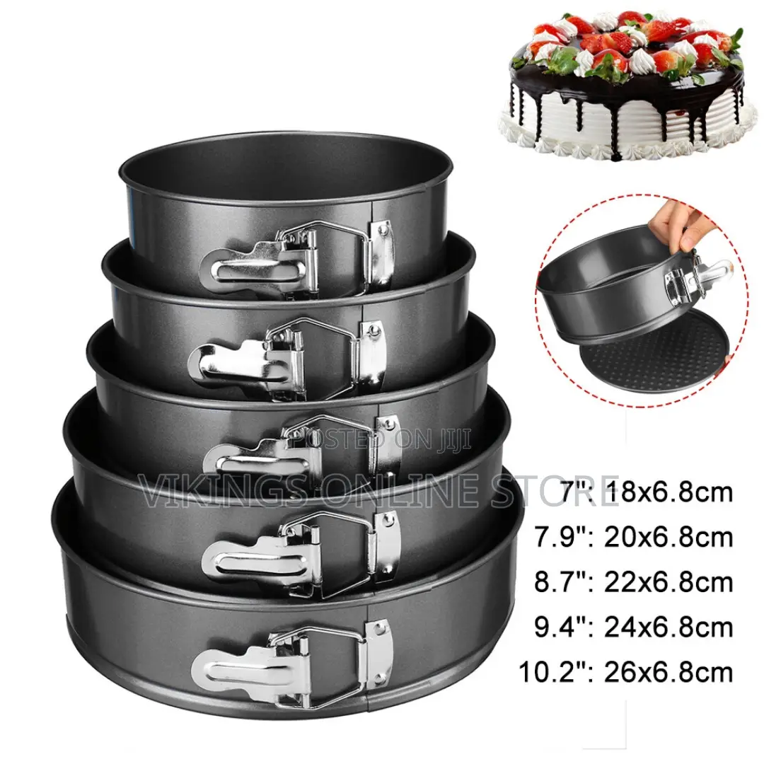 5" 6" 7" 8" Baking Pans Dish Non-Stick Removable Base Tray