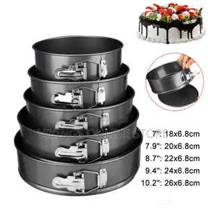5" 6" 7" 8" Baking Pans Dish Non-Stick Removable Base Tray