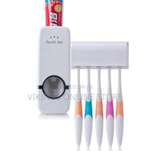 ABS Toothbrush Holder Wall Automatic Toothpaste Dispenser
