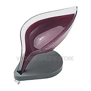Leaf Shape Soap Dish Box - Transparent