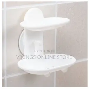 Double Soap Dish Strong Suction Soap Holder Cup