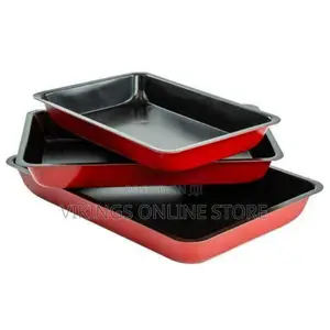 Other Cake Mould Non-Stick Baking Pans 3 Pieces - Black