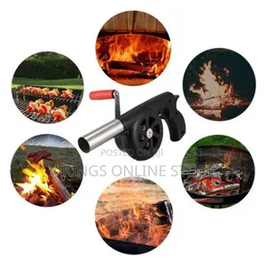 Outdoor Hand-Cranked Combustion Blower, for Picnic Camping