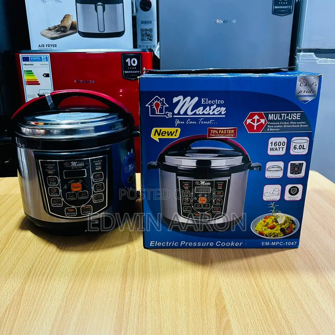 Electro Master Electric Pressure Cooker 6.0L