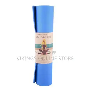 Extra Thick 8MM Non-Slip Moisture Resist Exercise Mat- Blue