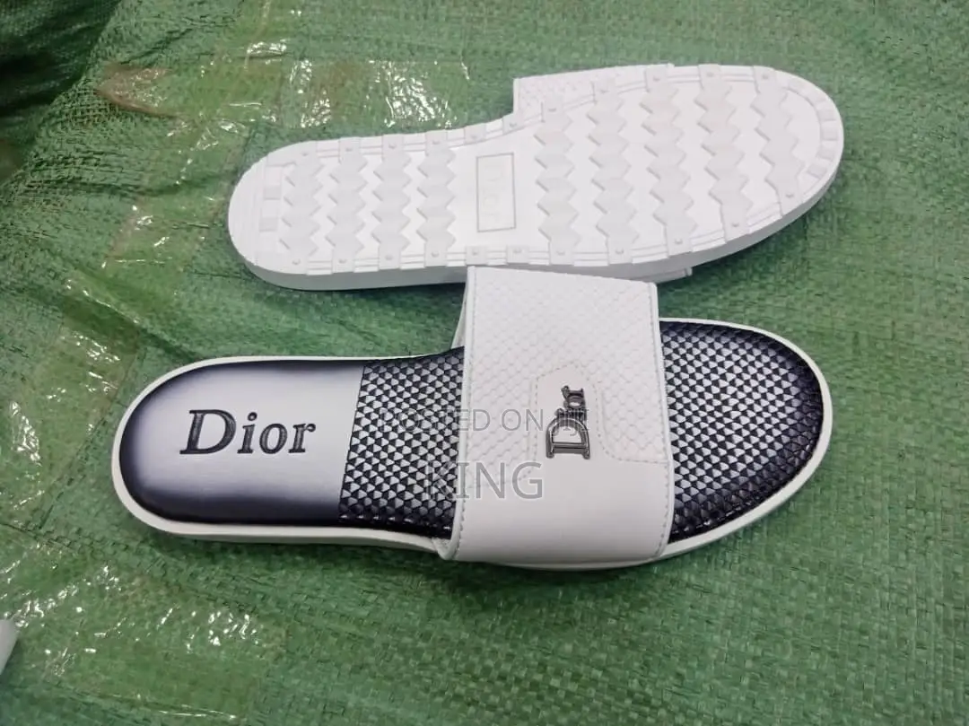 Dior Leather Slide Sandals