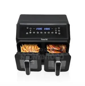 Saachi 10L Double Digital Airfryer With Touch Control Panel