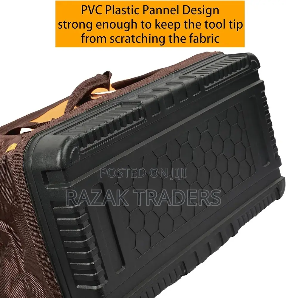 INGCO 16 Inch Tool Bag With 16 Pockets Wide Mouth Storage