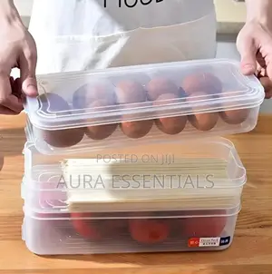 Stackable Kitchen Fridge Drawer Organizer Storage