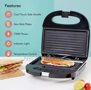 Geepas 2 Slice Grill Maker 2yrs Warranty