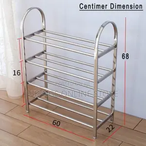 4 Tier Shoe Rack Organizer- Silver