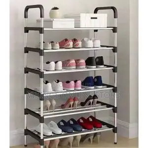 6tier Shoe Organizers Shoe Racks Organizer - Black