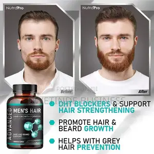 Hair,Beard Growth Supplement Gray Hair Treatment.120 Caps