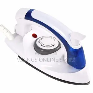 Mini Foldable Travel Steam Flat Iron Box - White,Blue.