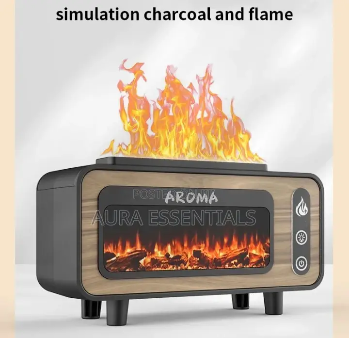 Aroma Essential Oil Fire Flame Air Humidifier