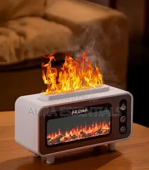 Aroma Essential Oil Fire Flame Air Humidifier