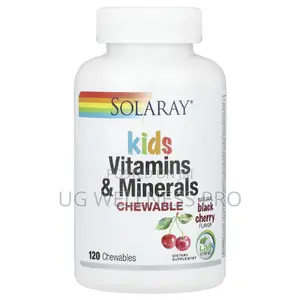 Solaray, Kids Vitamins Minerals Chewable, 120 Chewables